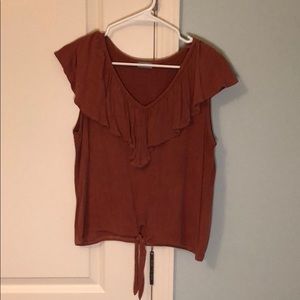Deep Orange Blouse